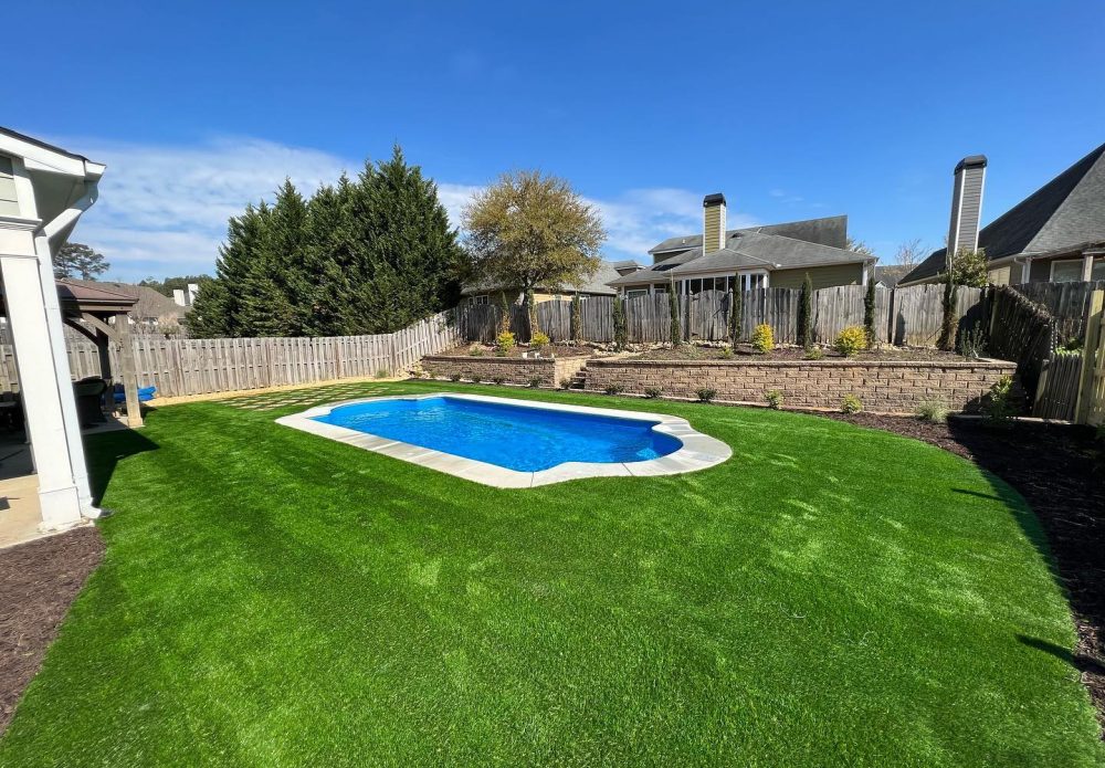 Backyard Pool Turf